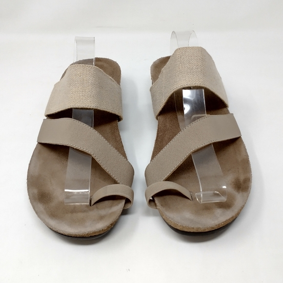 Munro Strappy Toe Loop Slip On Slide Sandals Women's Size 9WW - Picture 2 of 10